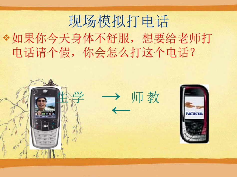 人教新课标版小学语文五年级下册第三组13《打电话》PPT课件_第2页