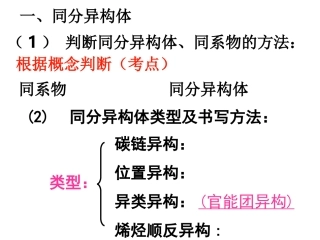 高中化学选修5_有机化学总复习