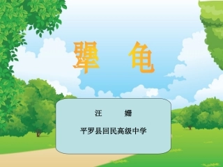 犟龟说课稿课件演示文稿