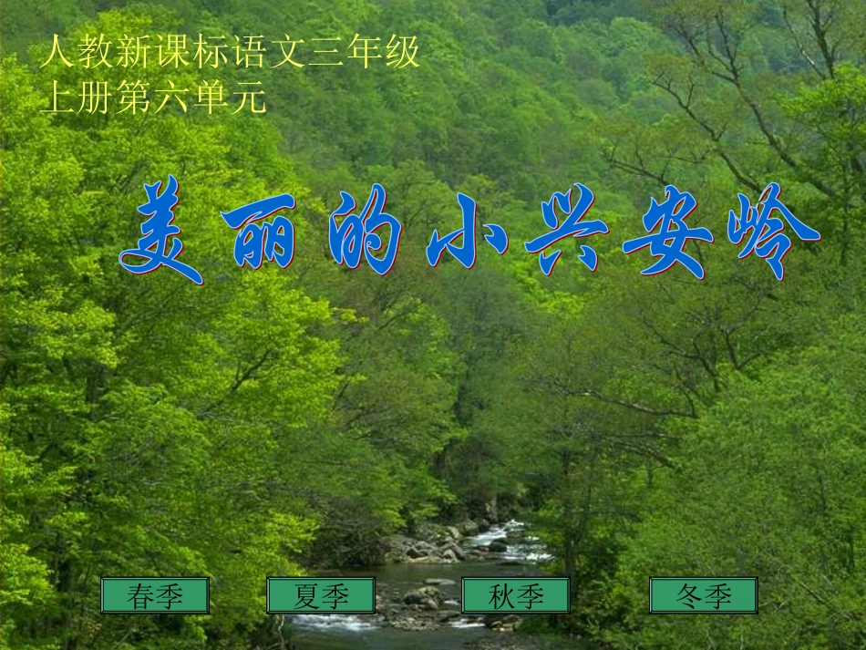 美丽的小兴安岭课件(2)_第1页