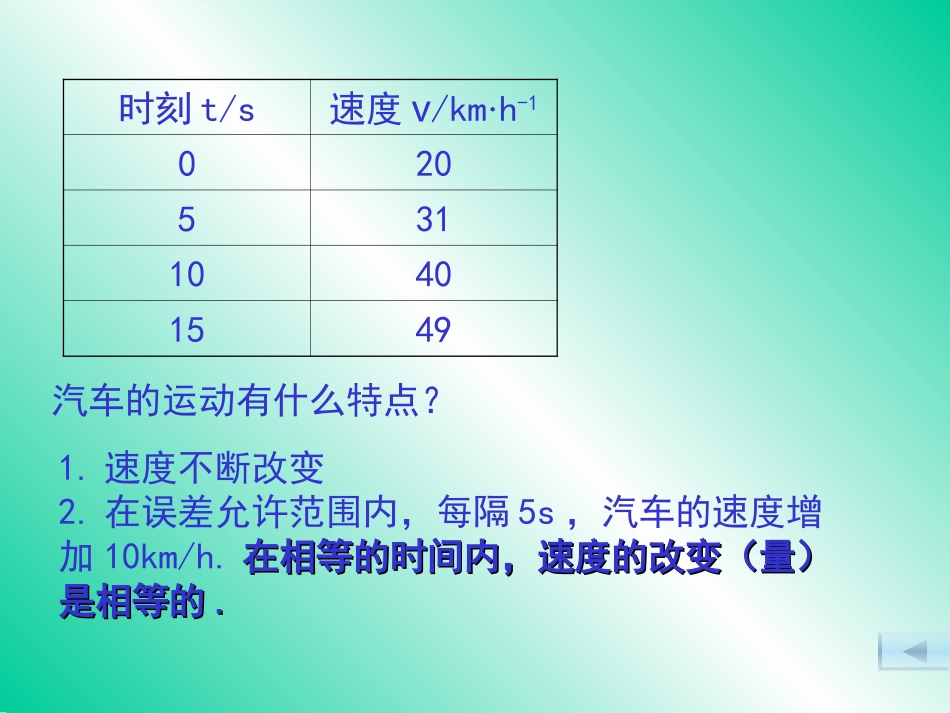 直线运动中速度随时间变化的图象课件人教版必修_第3页