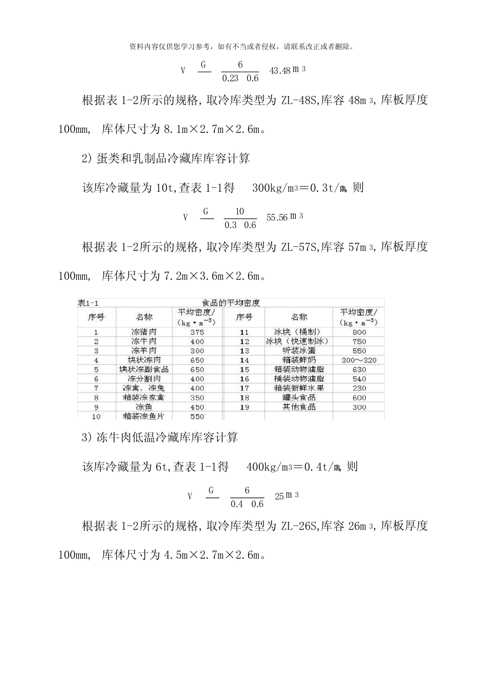 冷库设计说明书模板 _第2页