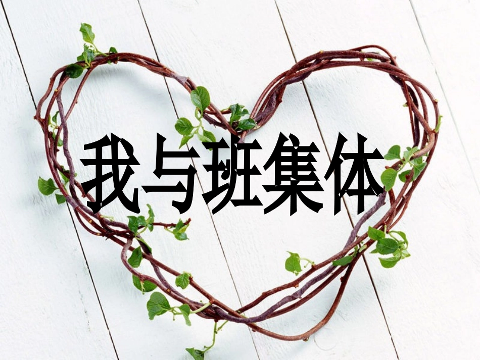 _我与班集体_主题班会_第1页