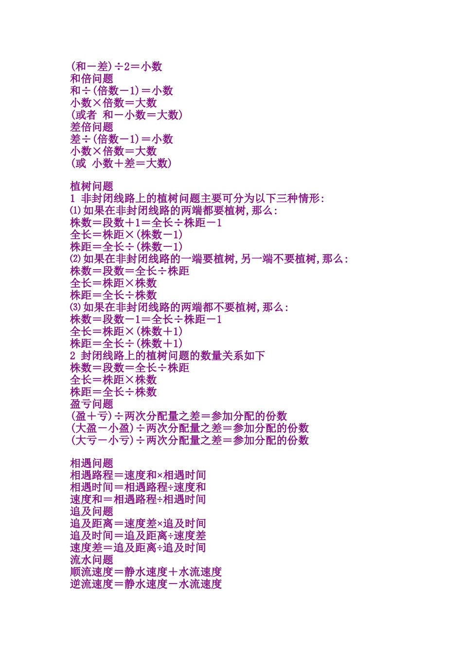 数学公式小学1_第3页