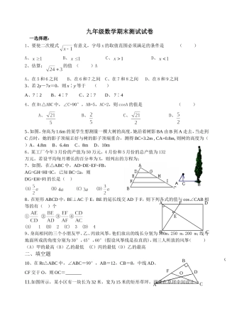 解直角三角形复习
