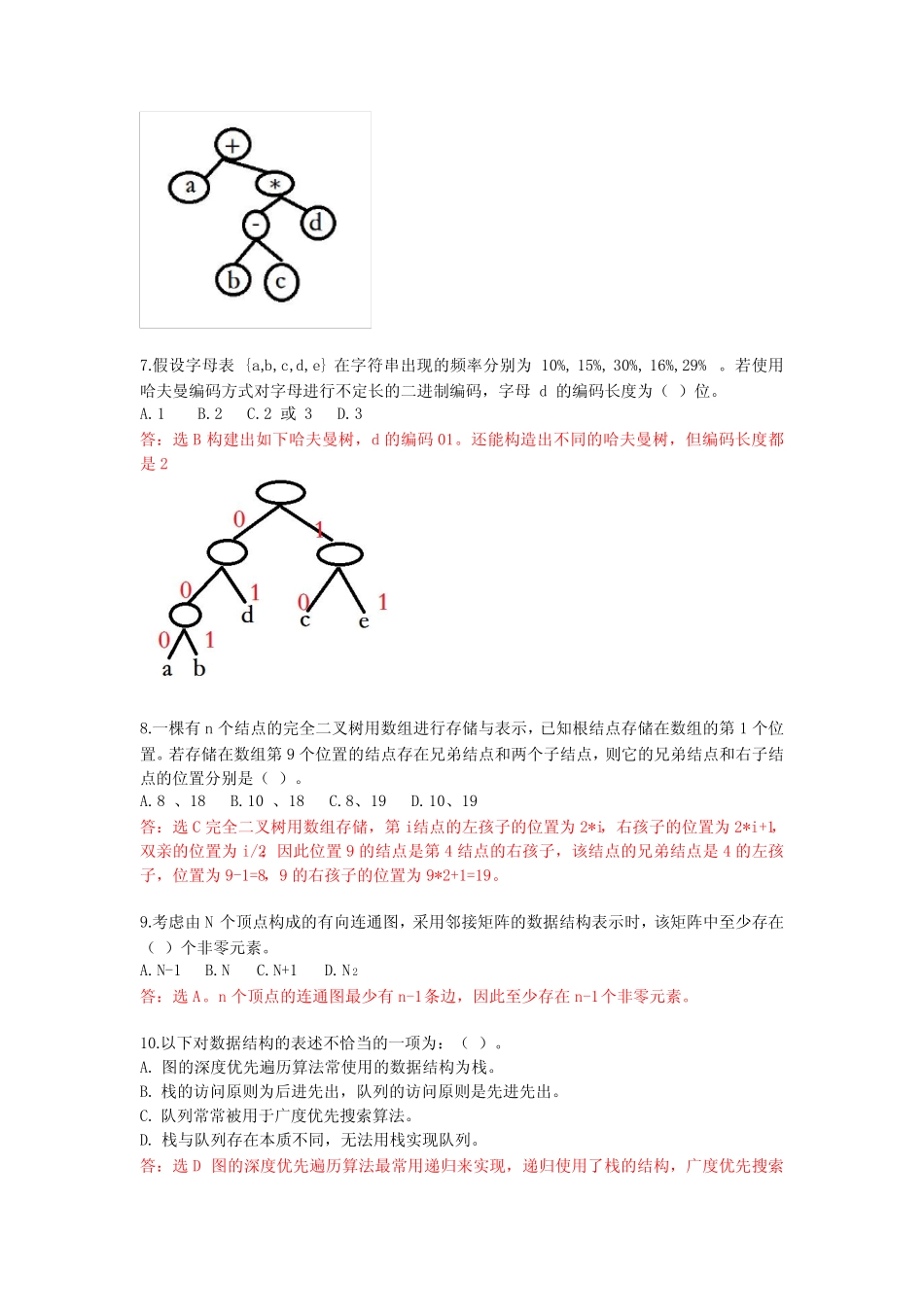 2022-CSP-J(入门组)认证第一轮试题详细解析 _第2页