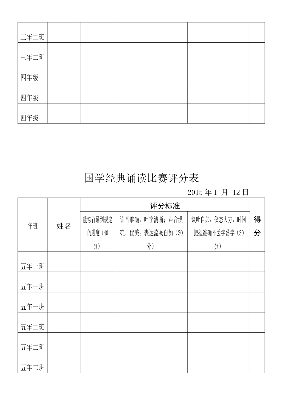 国学经典诵读比赛评分表_第2页