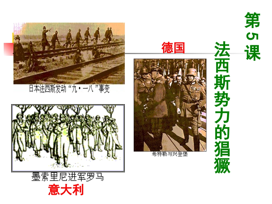 元第五课法西斯势力的猖獗共张PPT_第2页