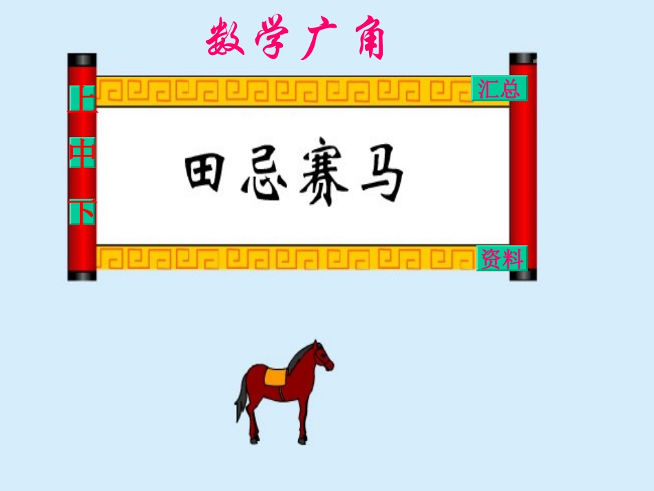 数学广角田忌赛马_第1页