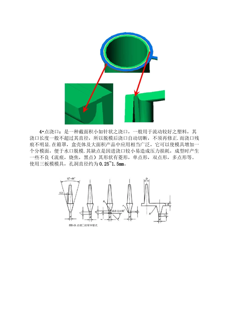 (完整版)注塑中的进胶的方式及设计要点_第3页