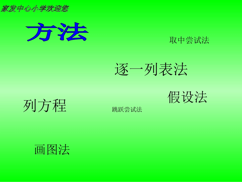 人教版六年级数学上册《鸡兔同笼》_课件_第3页