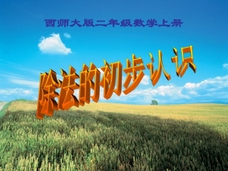 西师大版小学数学二上_除法的初步认识