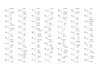人教版三年级语文下册多音字练习