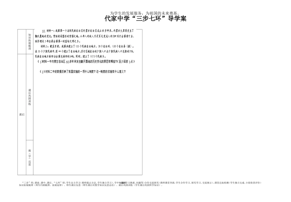 人民当家做主复习导学案_第3页