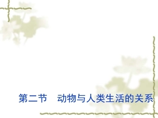 八年级生物动物与人类生活的关系4
