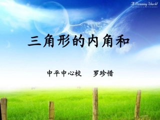 罗珍惜——三角形内角和