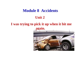2013版外研版八年级英语上册配套课件：Module8AccidentsUnit2