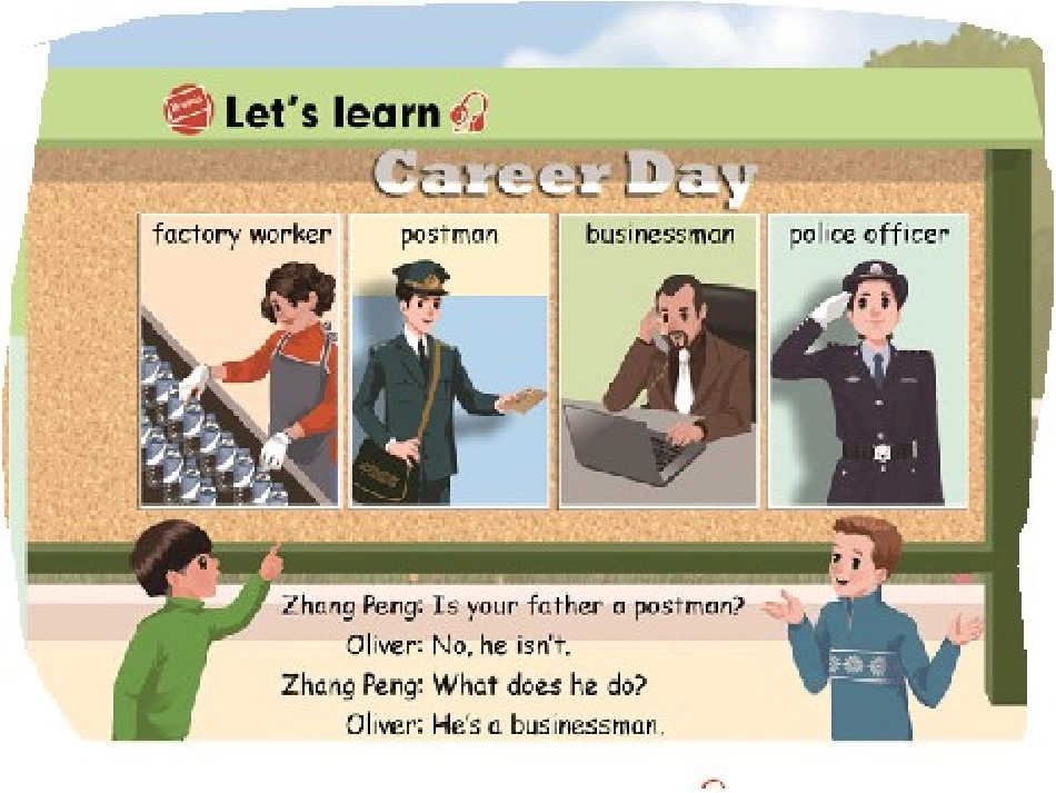 2014PEP六年级上册uNIT_5_What_does_he_do？课件_第2页