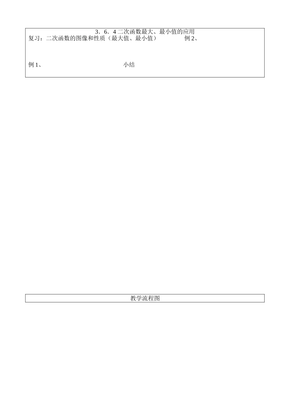 复习课《二次函数最大、最小值的应用》教学设计_第3页