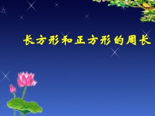 长方形和正方形周长的计算