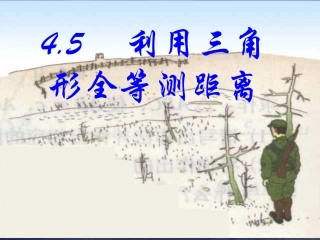 利用三角形全等测距离