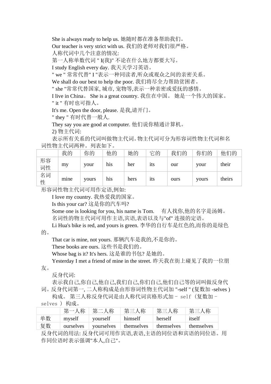 初中英语代词课列_第2页