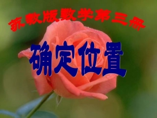 苏教版二年级上册《确定位置》课件