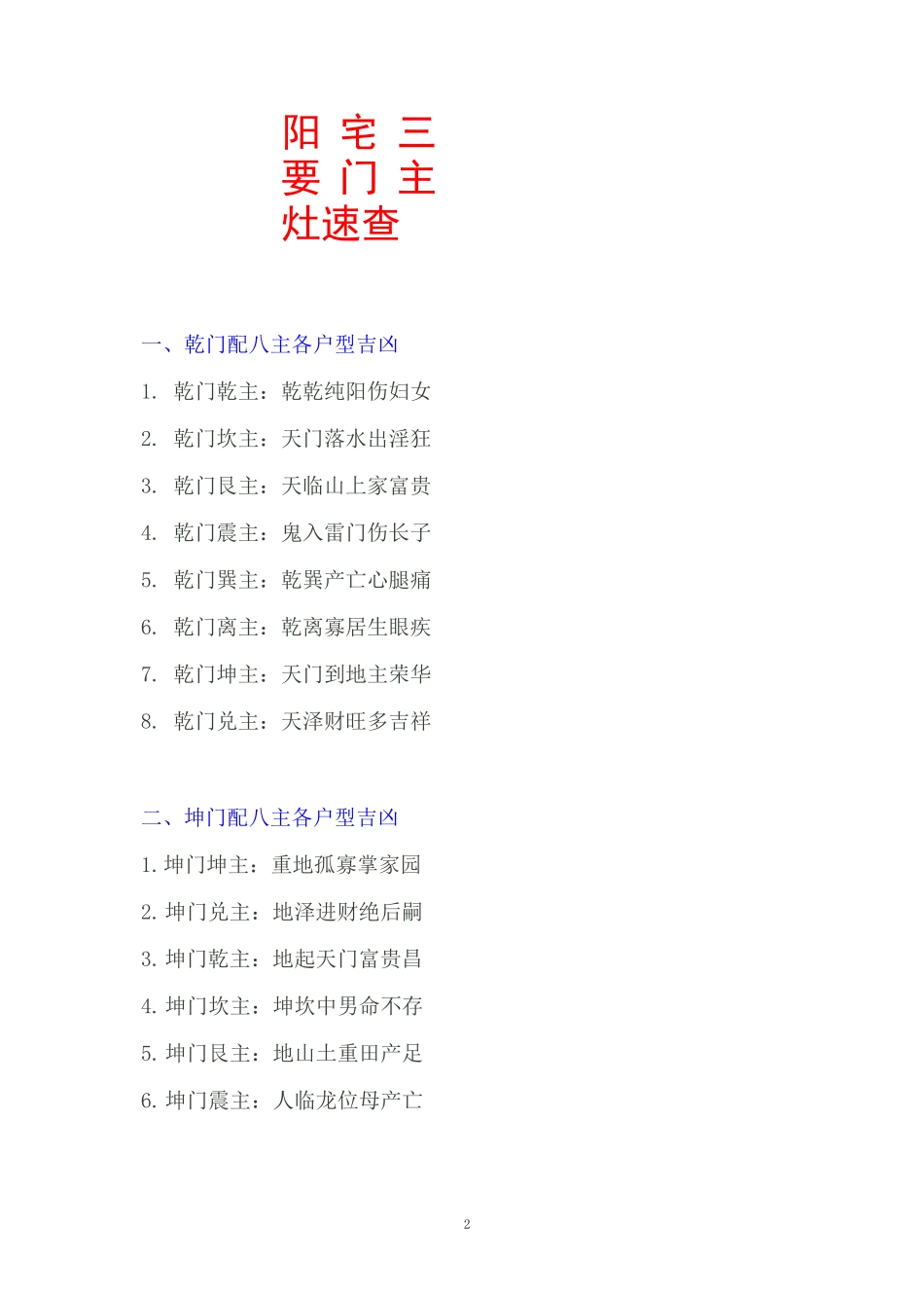 阳宅三要门主灶速查_第2页