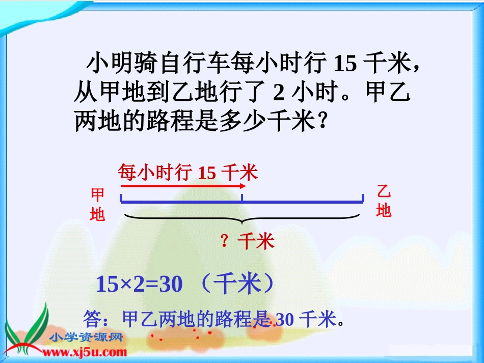 北师大版数学五年级上册《相遇问题》PPT课件之一_第2页