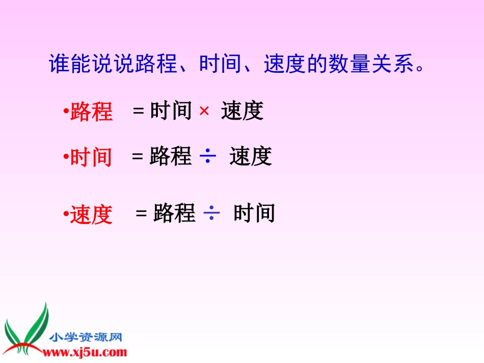 北师大版数学五年级上册《相遇问题》PPT课件之一_第3页
