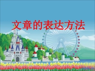 六年级表达方法的复习