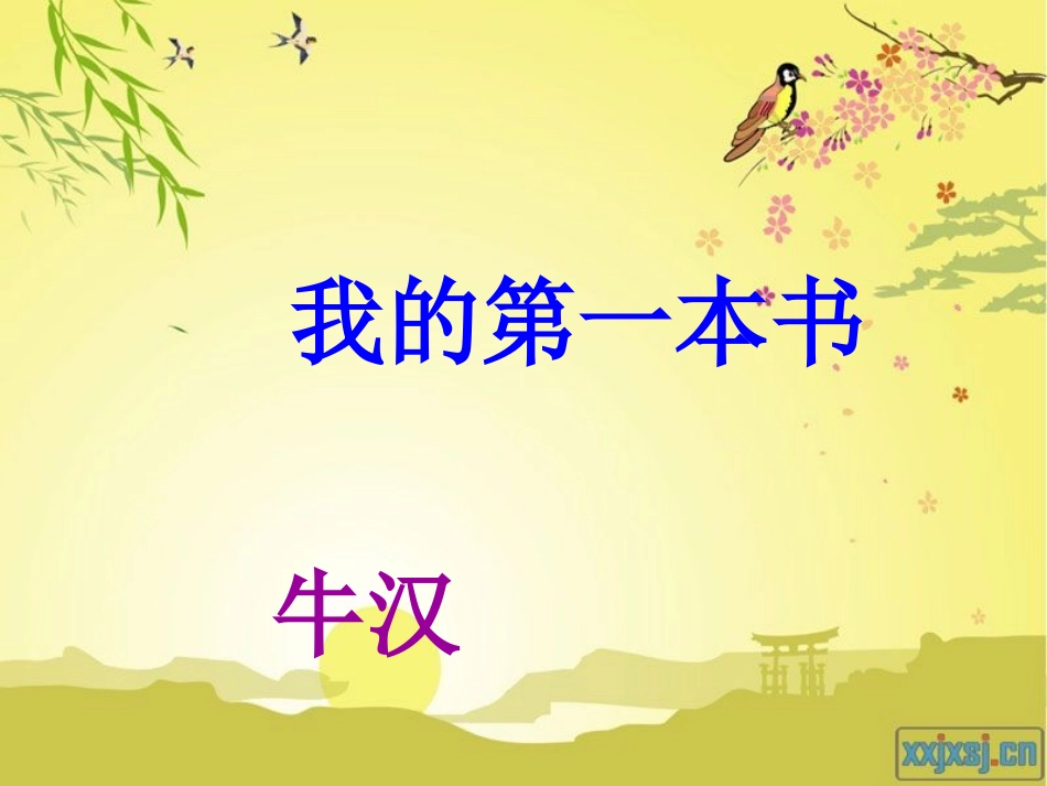 公开课：我的第一本书_第1页