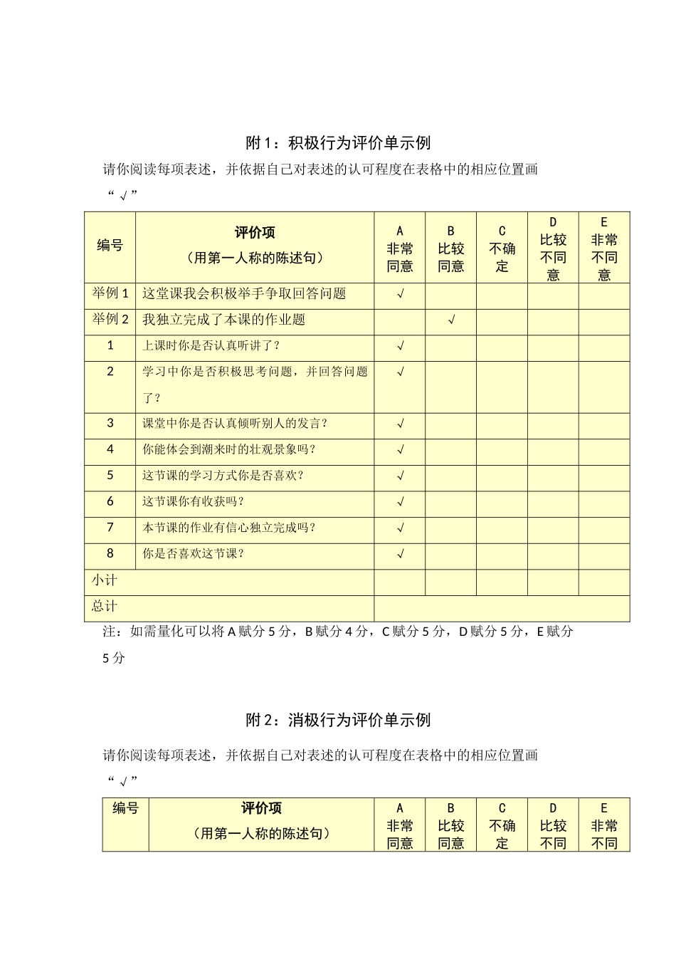 学习行为态度评价问卷_第3页