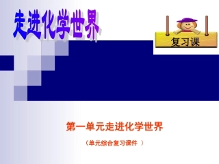 《走进化学世界》复习课件