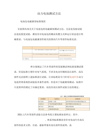 动力电池EMC测试方法