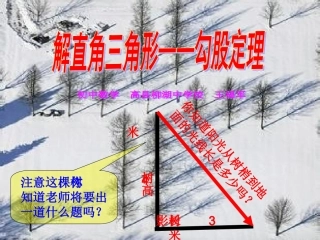 勾股定理第一课时（初中数学高县柳湖中学校王福军）