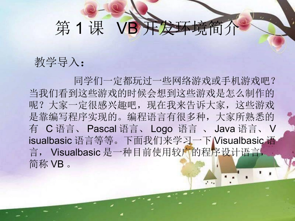 《VB开发环境简介》_第2页