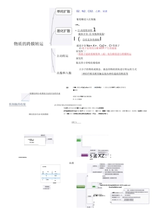 生理学思维导图
