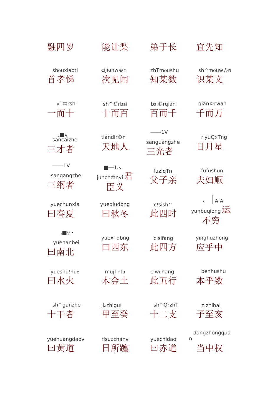 三字经带拼音版_第2页
