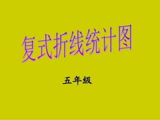 人教版五下_复式折线统计图(精品)