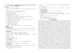 初三语文基础知识的归纳总结