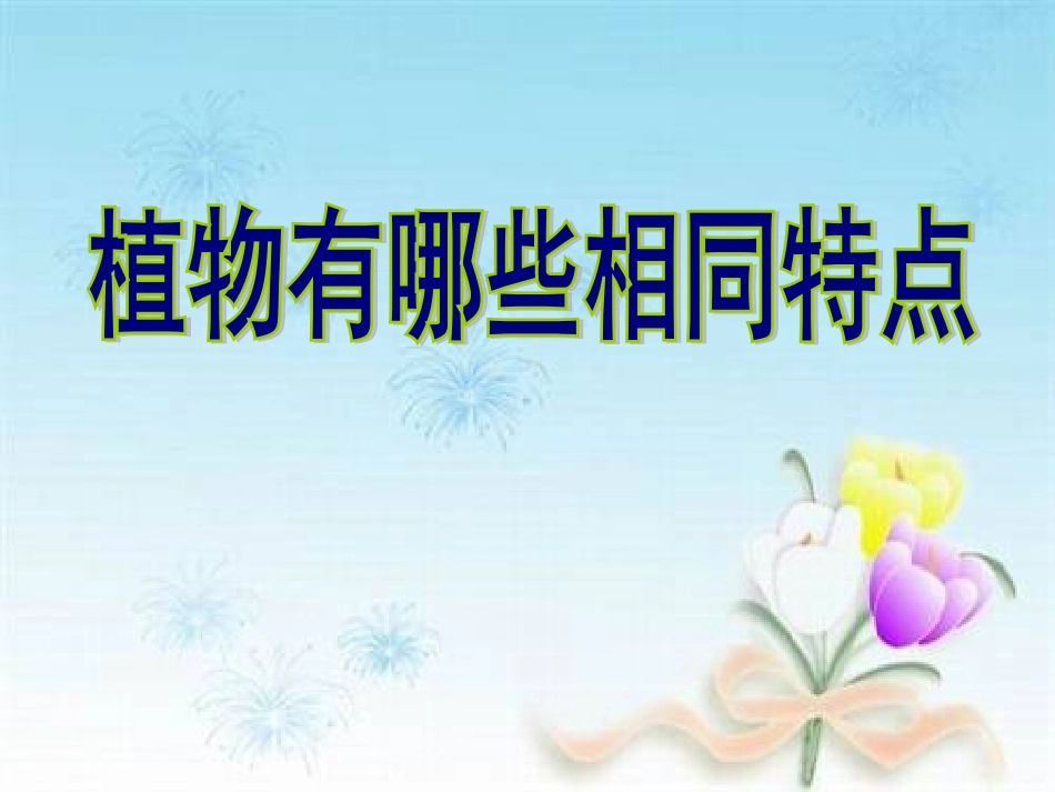 植物有哪些相同特点_第1页