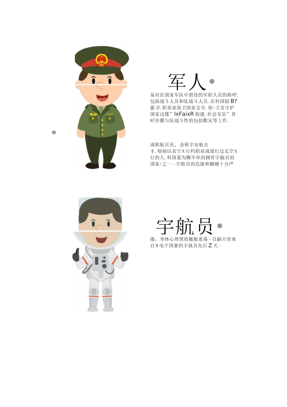 幼儿园环创卡通职业介绍图_第2页