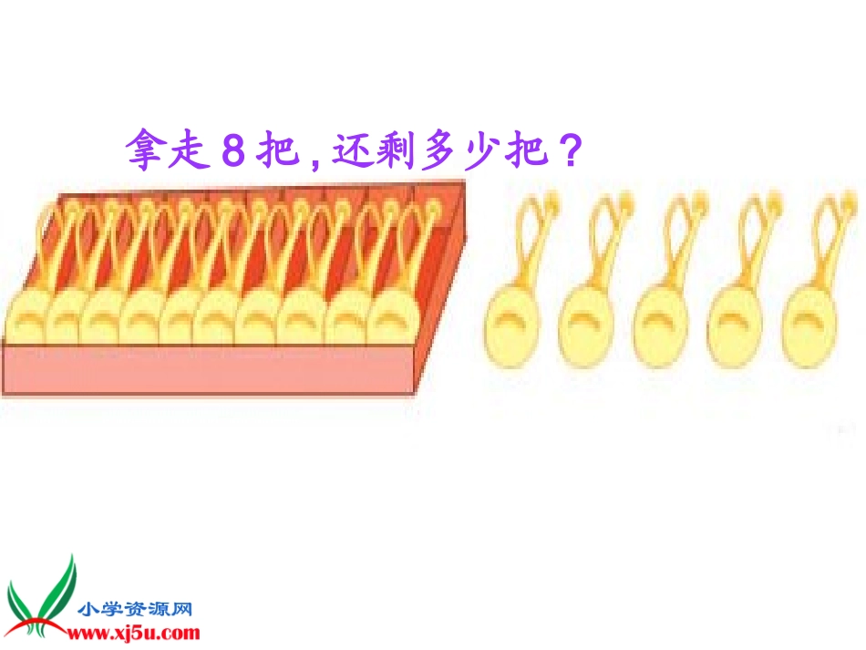 苏教版数学一年级下册《十几减8、7》PPT课件之二_第3页