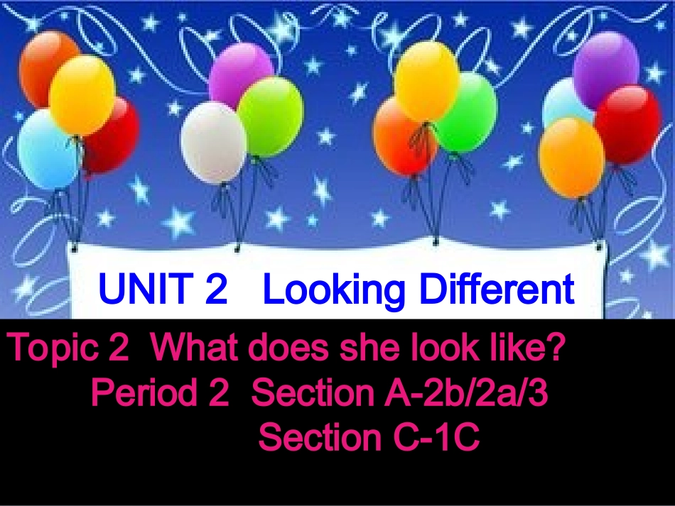 仁爱版七年级上UNIT2TOPIC2第一课时_第1页