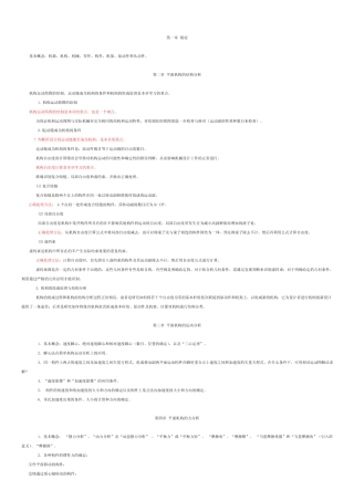 机械原理知识点归纳总结 