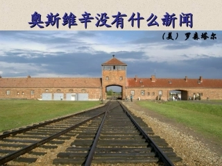 奥斯维辛没有什么新闻