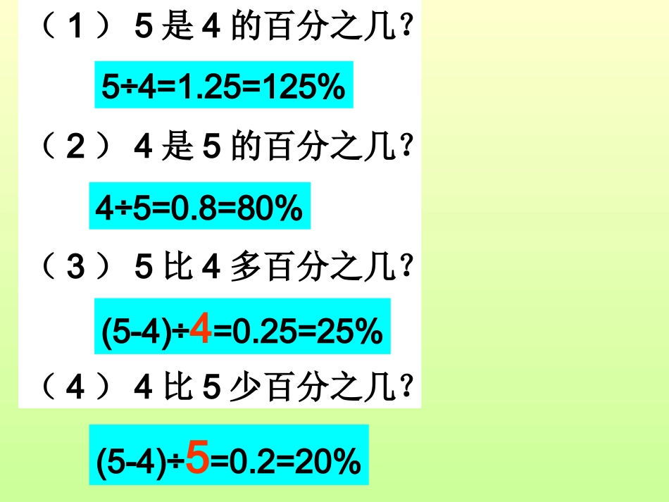 百分数应用2练习课_第2页
