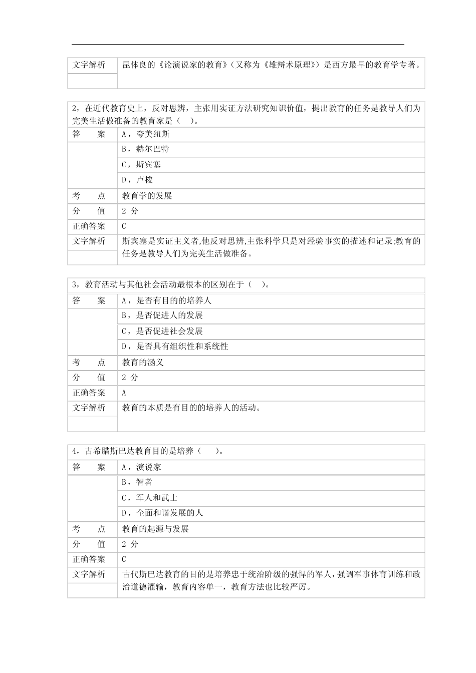 教师资格证考试历年真题-2015上半年《教育知识与能力》真题与答案_第2页