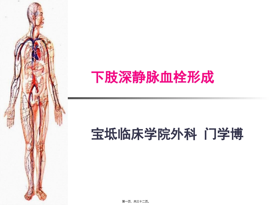 下肢深静脉血栓讲课_第1页